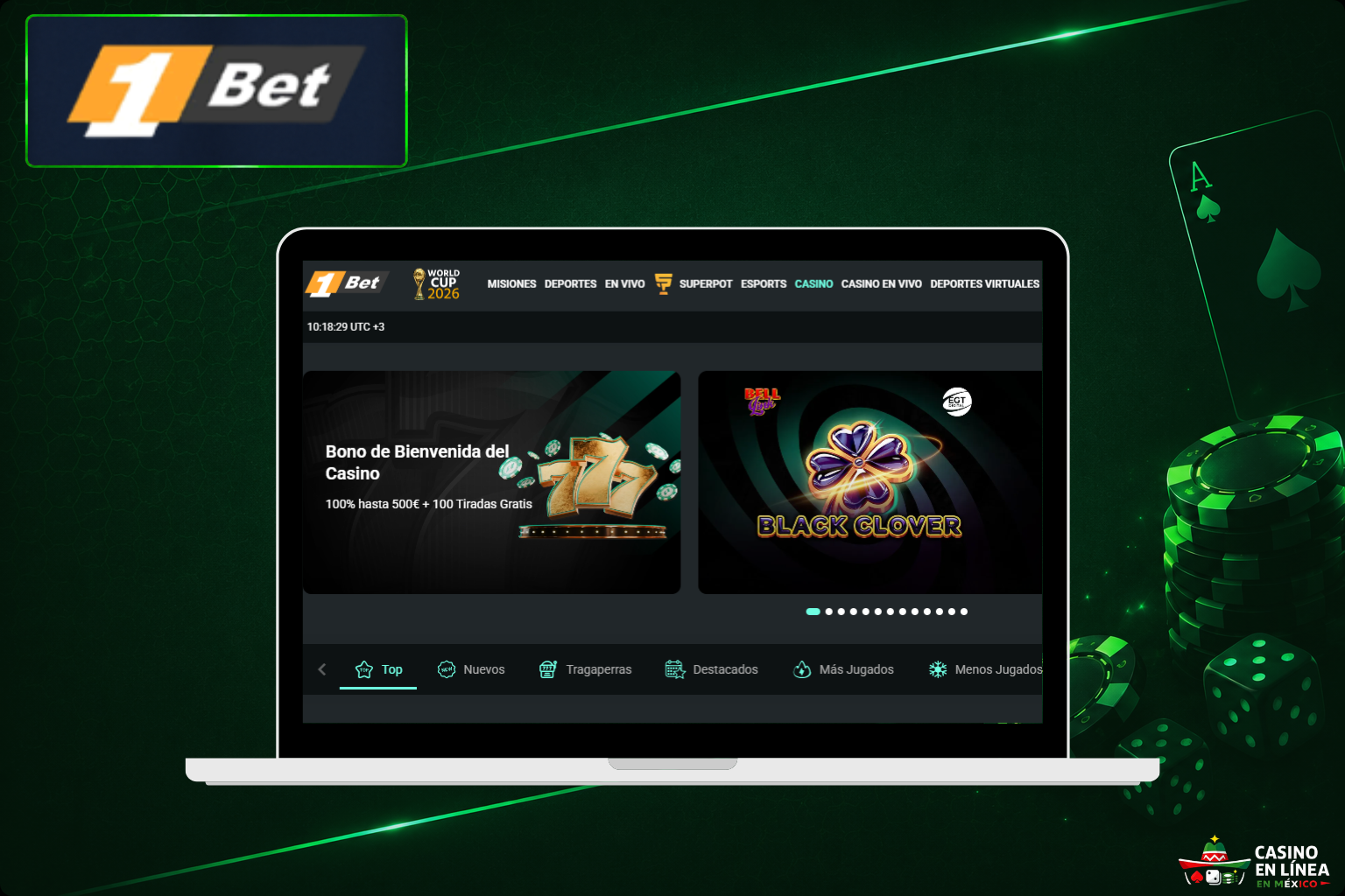 Portal oficial de juegos 1Bet Casino