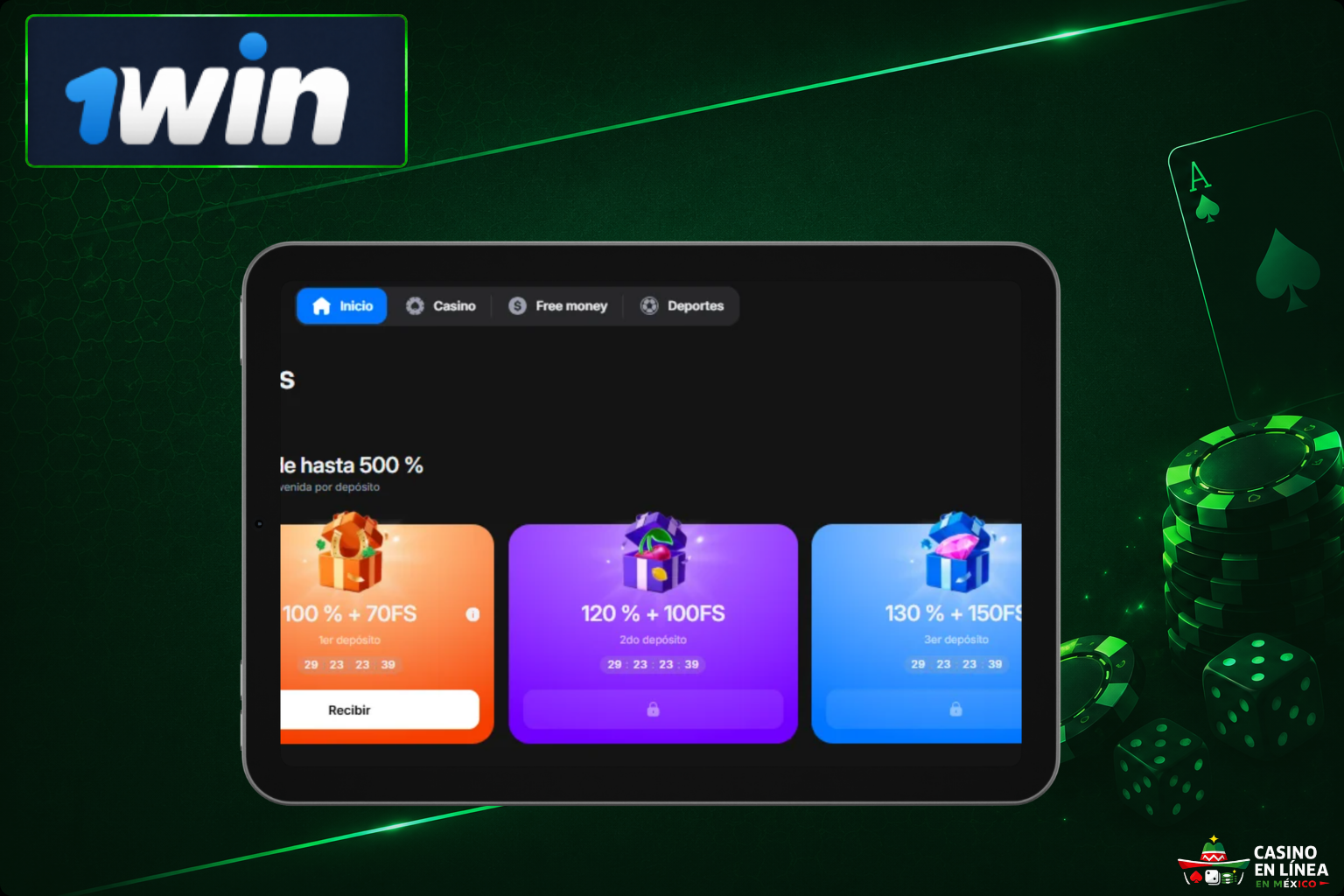 Bonos disponibles en 1Win Casino