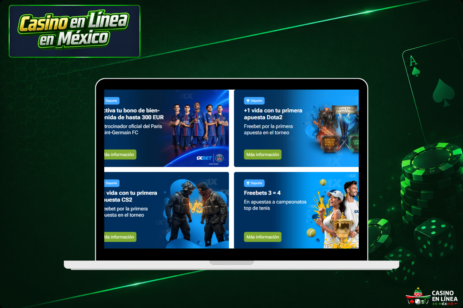 Bonos en línea de 1xBet Casino