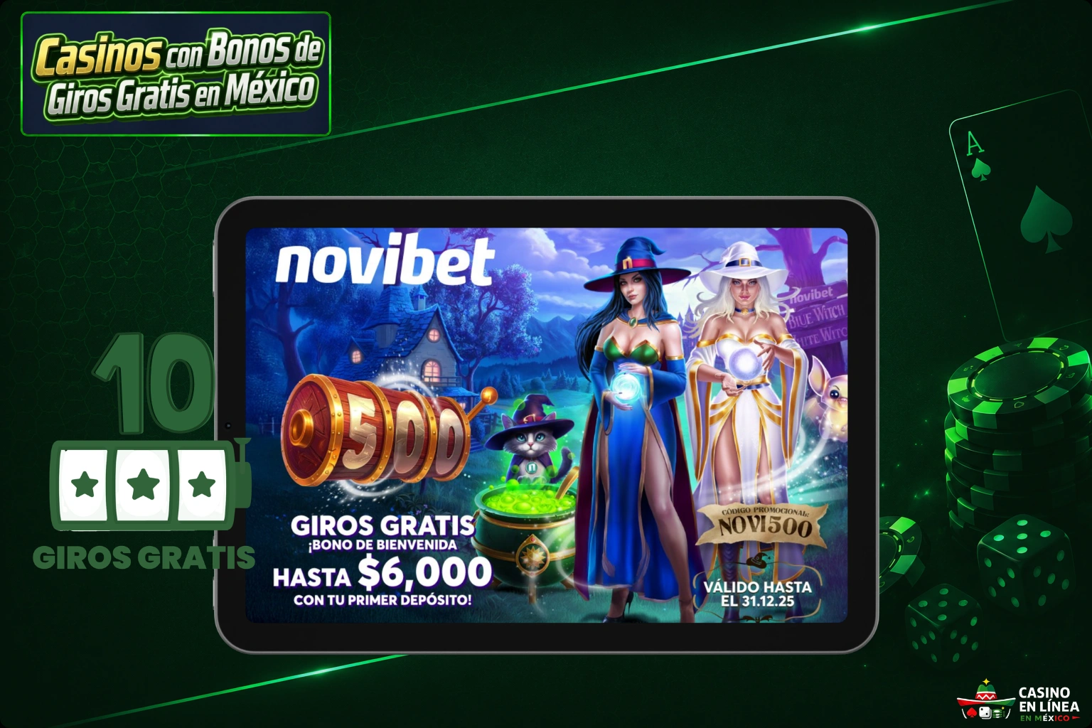 Mejores Casinos en México con 10 Free Spins