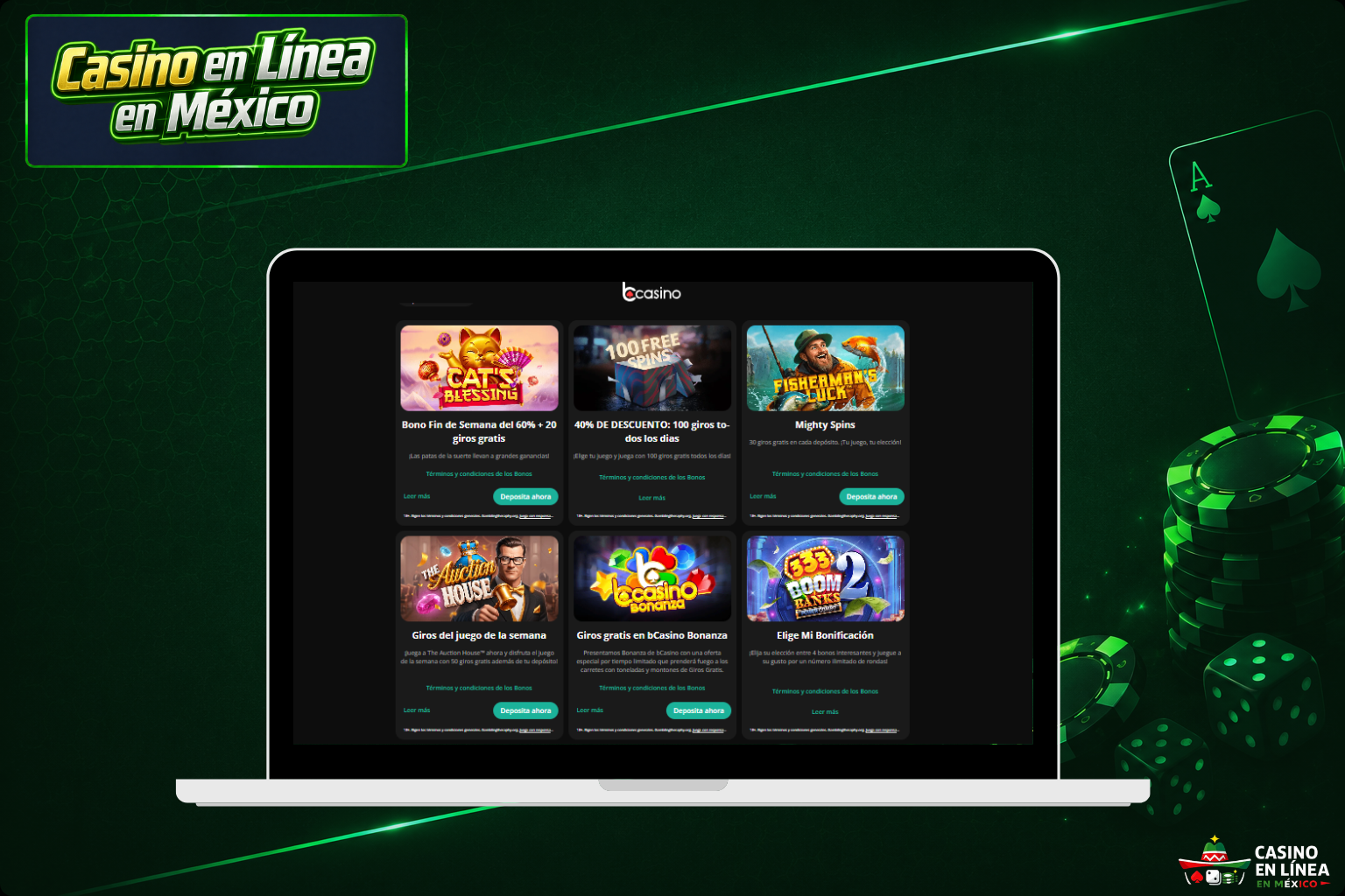 Política de bonos en el portal del casino bCasino
