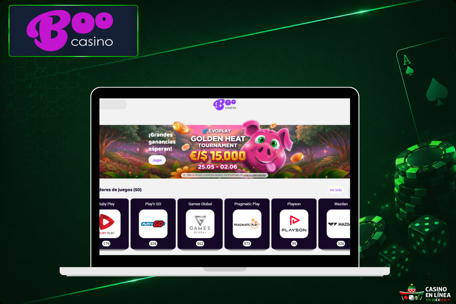 Proveedores de juegos de Boo Casino