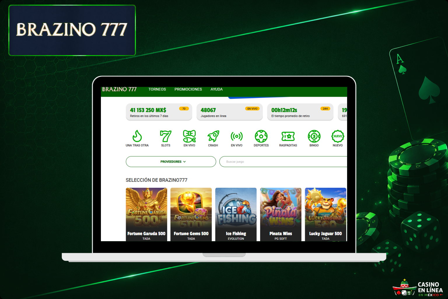 Sitio web oficial del casino Brazino 777