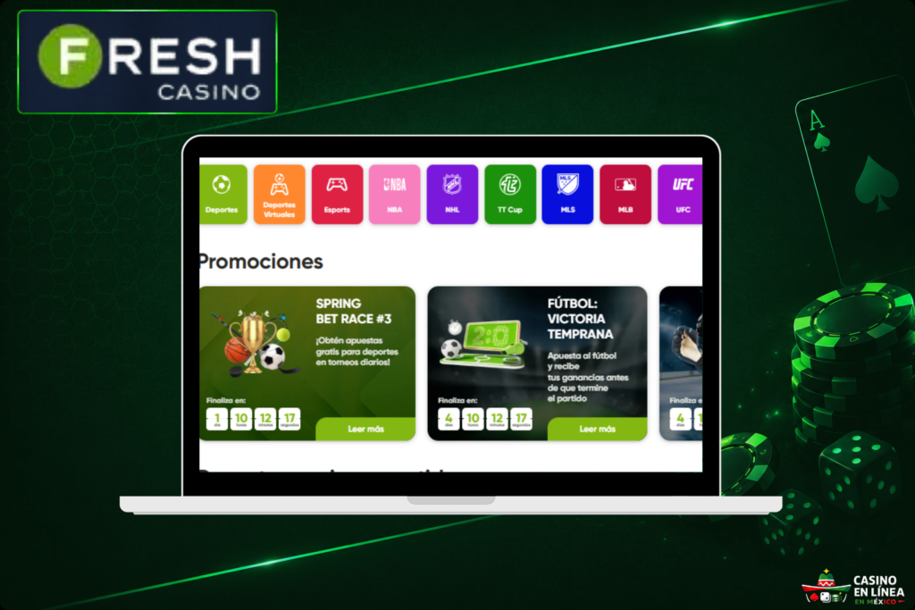 Apuestas deportivas de la marca Fresh Casino