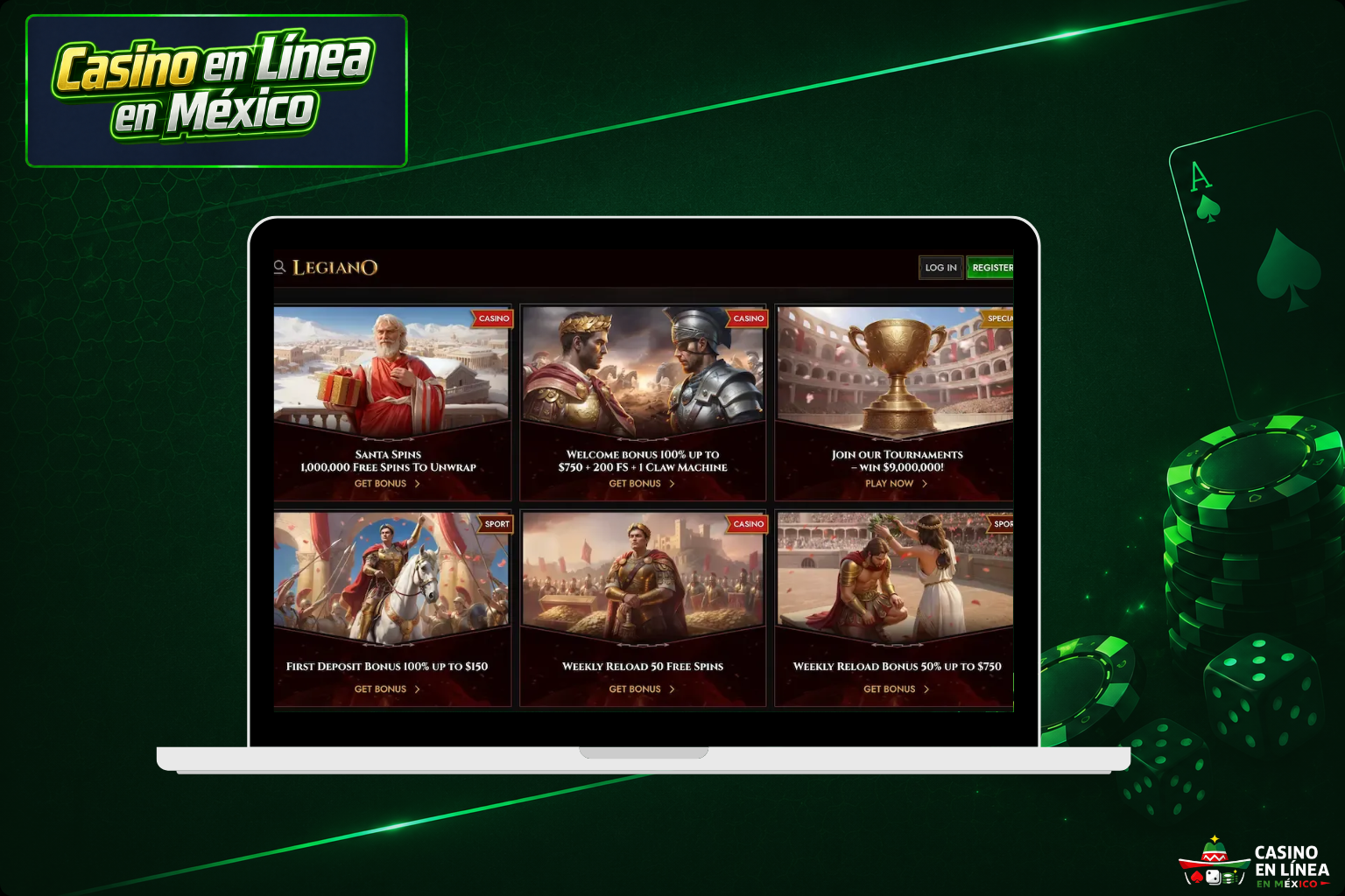 Programa de bonificación de Legiano Casino