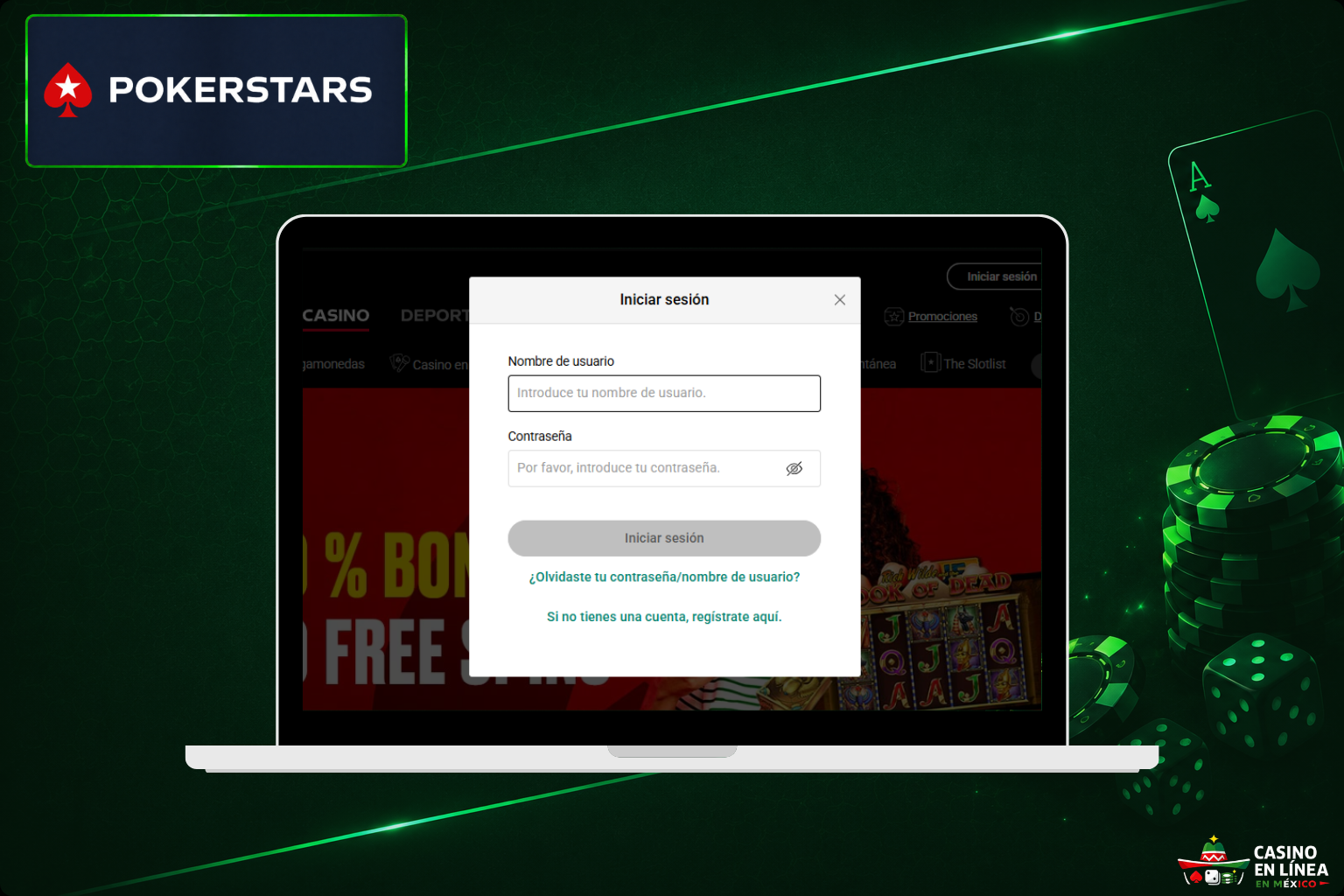 Casino Pokerstars e inicio de sesión en el sitio web oficial