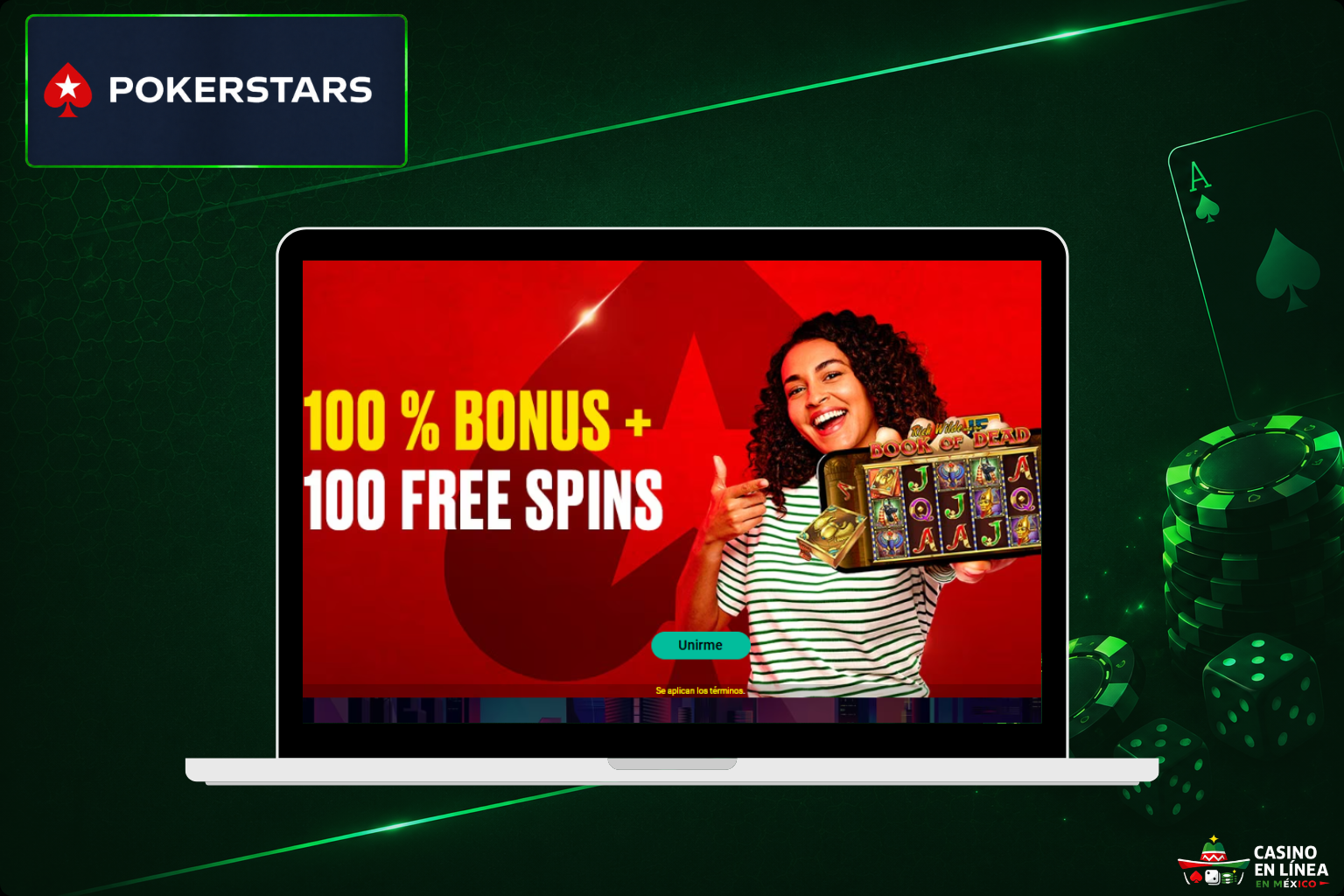 Sitio web oficial del casino Pokerstars y sus características