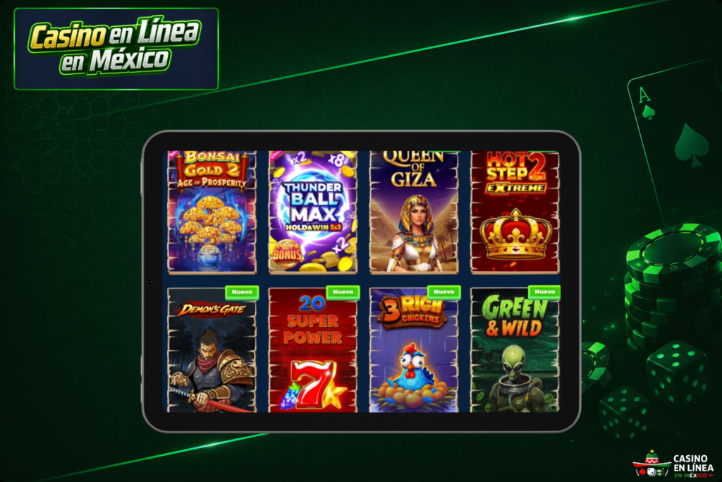 Máquinas tragamonedas en el sitio web del casino Wazamba