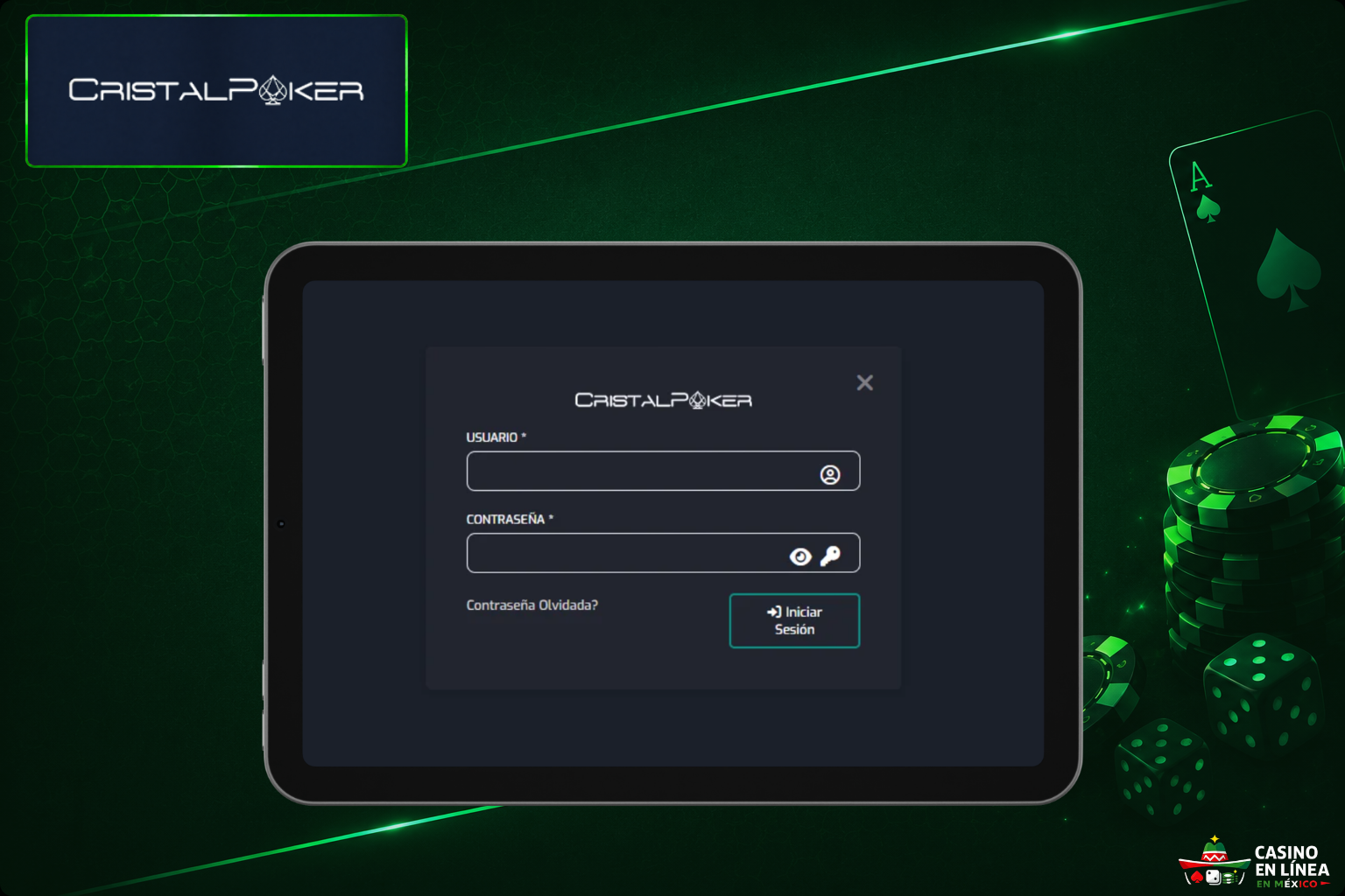 Cristalpoker Casino Uzbekistan rasmiy veb-saytidan tizimga kiring