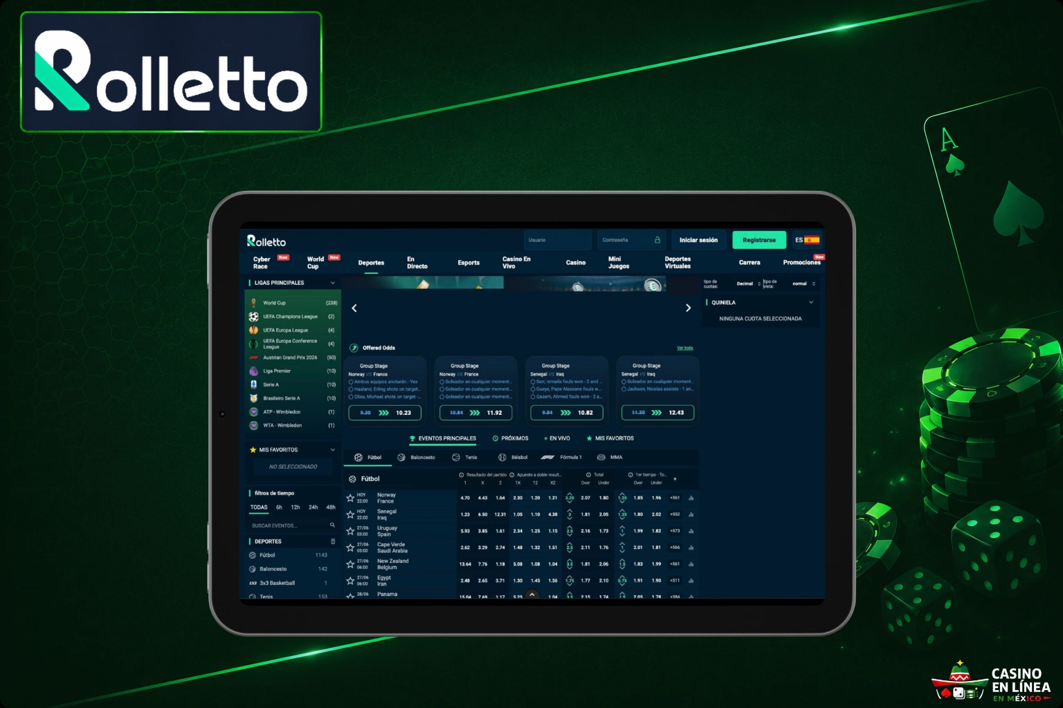 Apuestas de deportes virtuales