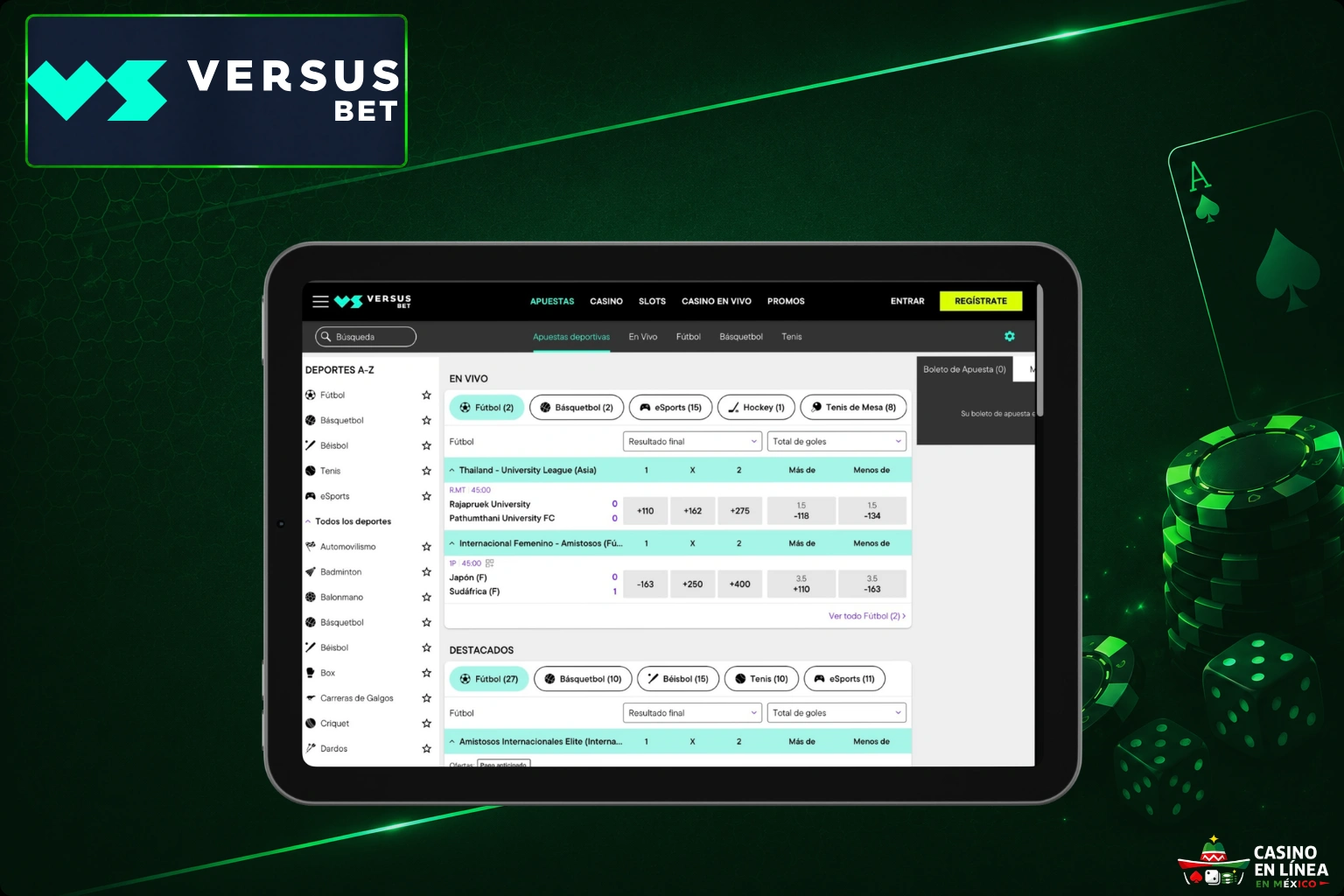 Apuestas de deportes virtuales